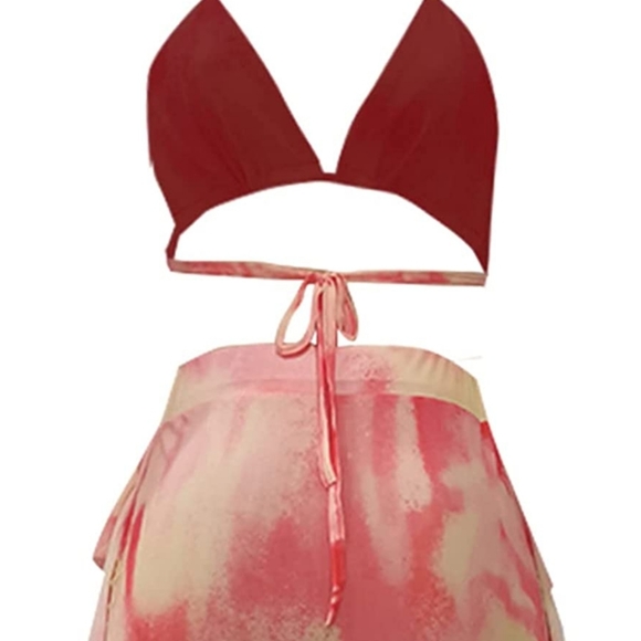 Pink and yellow tie dye 2 pc set - Picture 5 of 6